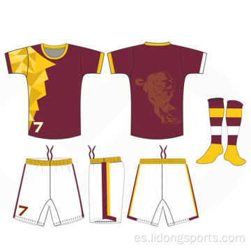 camiseta de fútbol personalizada camiseta de fútbol determinada ropa de fútbol